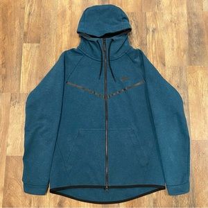 Dark Teal/ Blue & Black Nike Zip Up